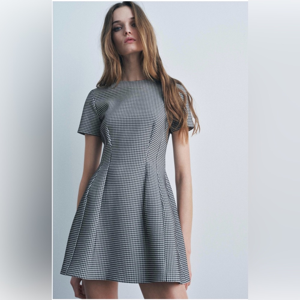 Zara Black and White Mini Dress